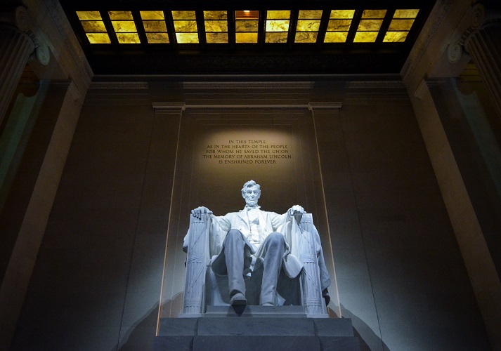 Staty på Abraham Lincoln
